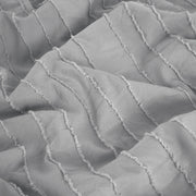 Striped Tufted Embroidery Duvet Cover Set