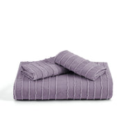 Striped Tufted Embroidery Duvet Cover Set