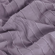 Striped Tufted Embroidery Duvet Cover Set
