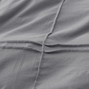 Striped Tufted Embroidery Duvet Cover Set