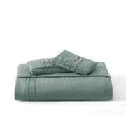 Striped Tufted Embroidery Duvet Cover Set