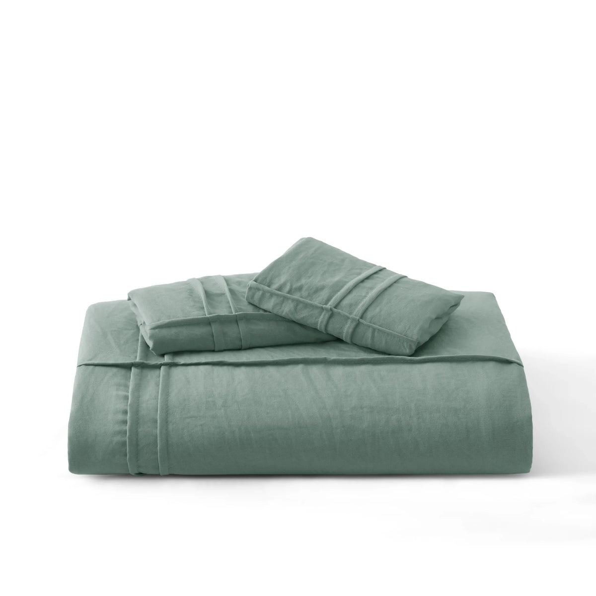 Striped Tufted Embroidery Duvet Cover Set