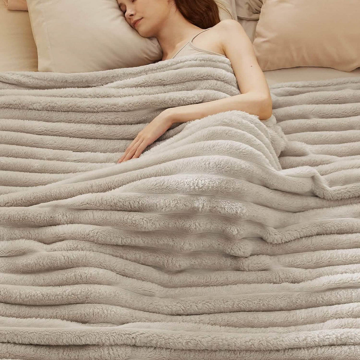 Luxplush Striped Blanket