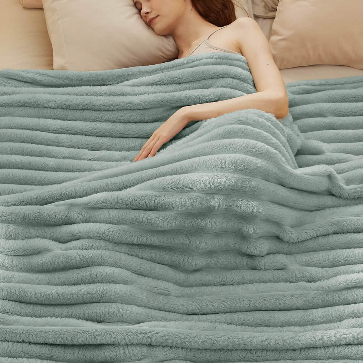 Luxplush Striped Blanket