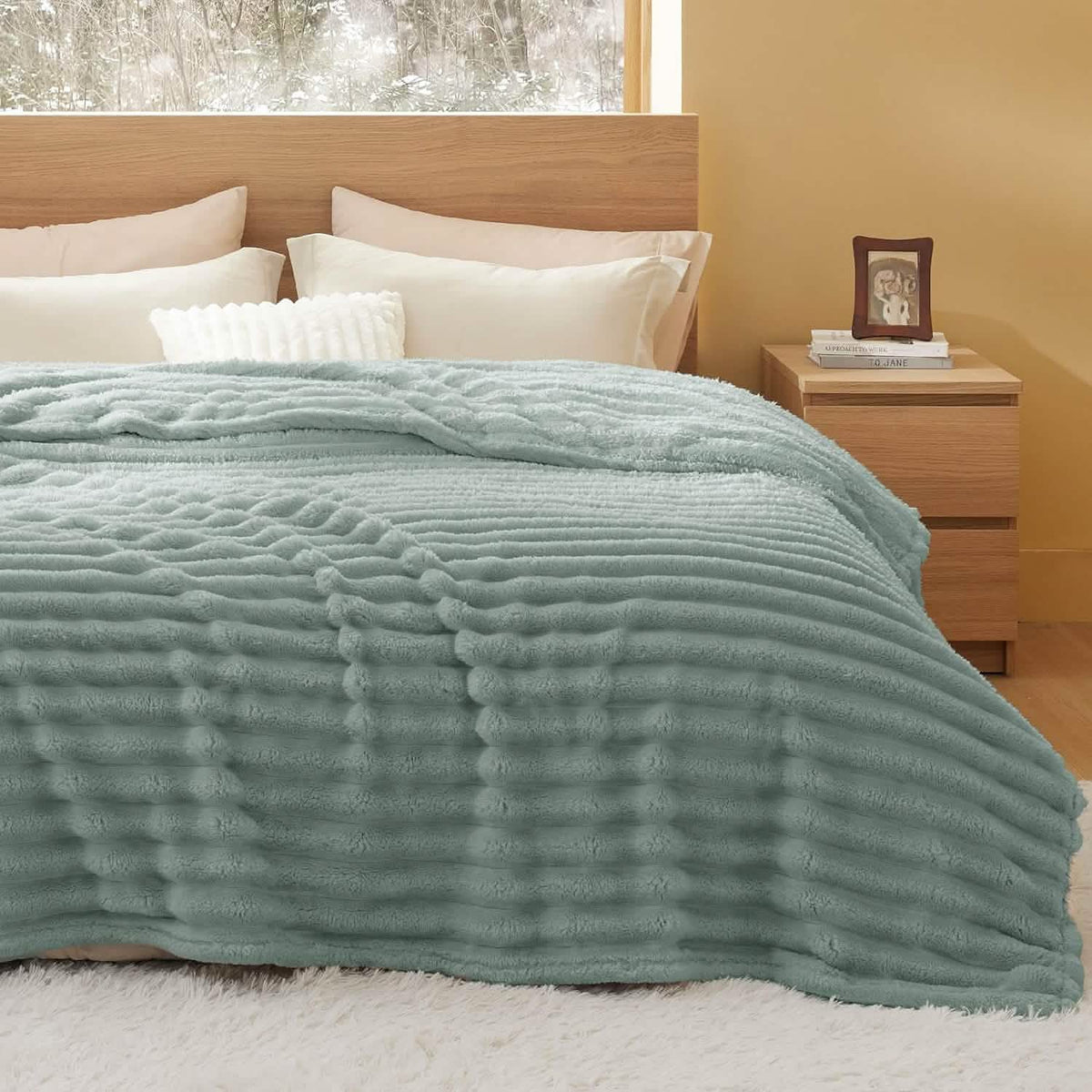Luxplush Striped Blanket