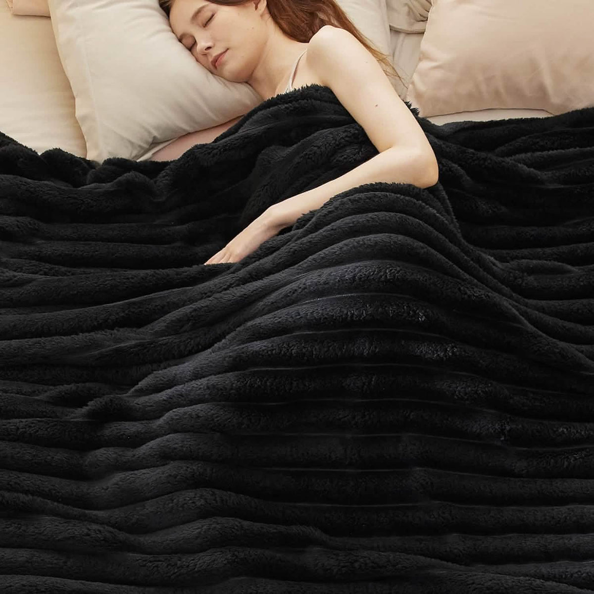 Luxplush Striped Blanket