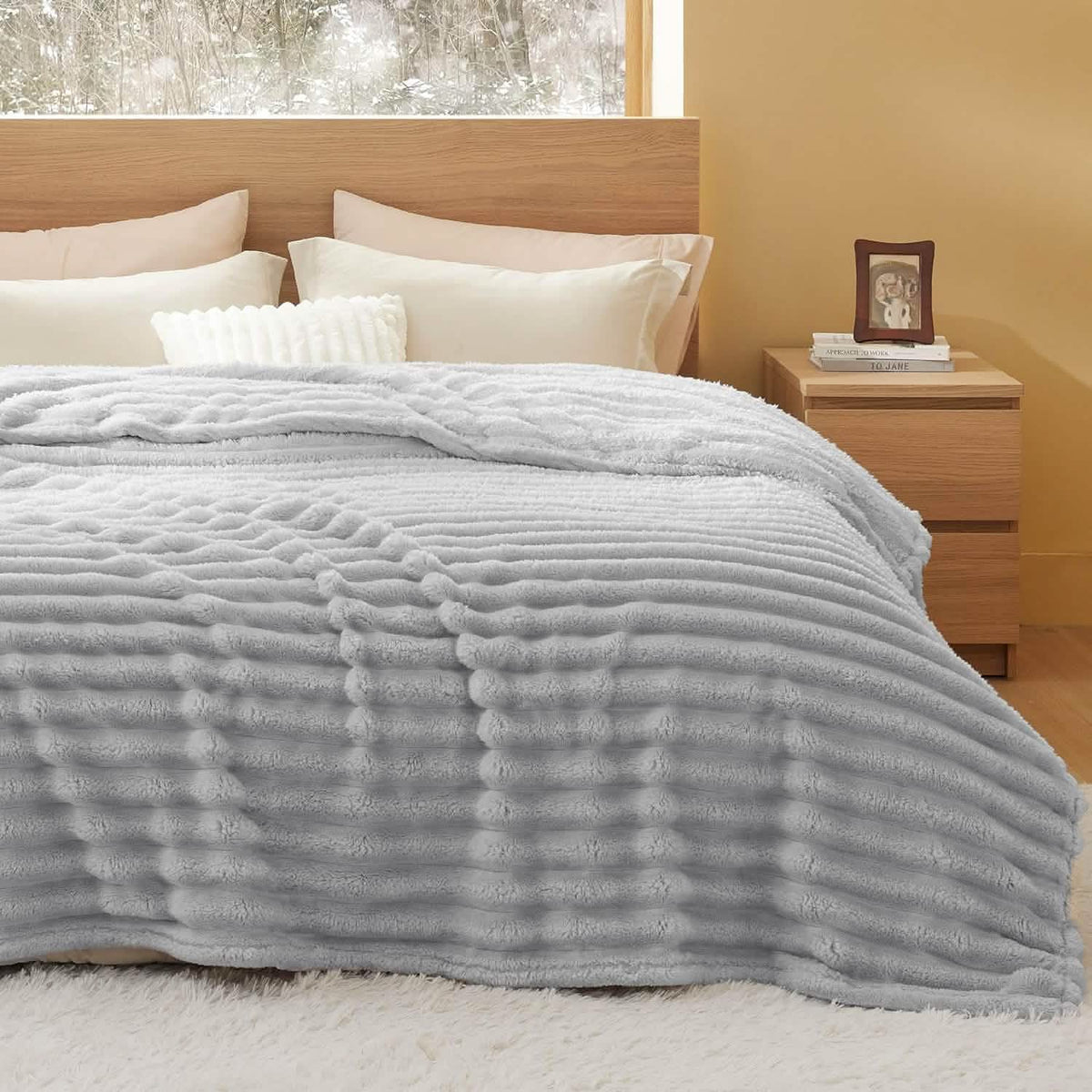 Luxplush Striped Blanket