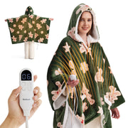 Heated Sherpa Fleece Blanket Hoodie