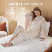 Coral Fleece Heated Mattress Pad
