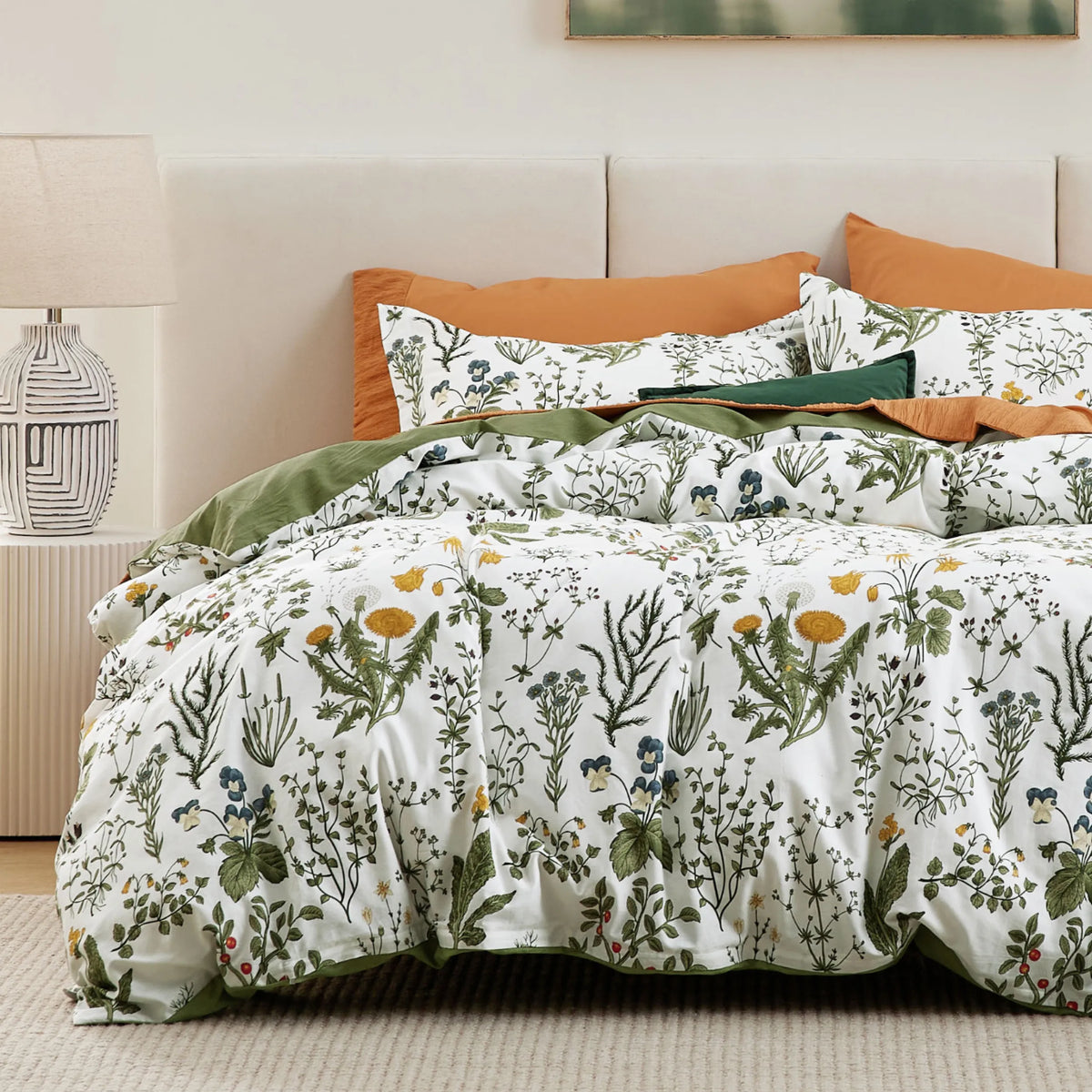 100% Cotton Patterned Duvet Cover Set