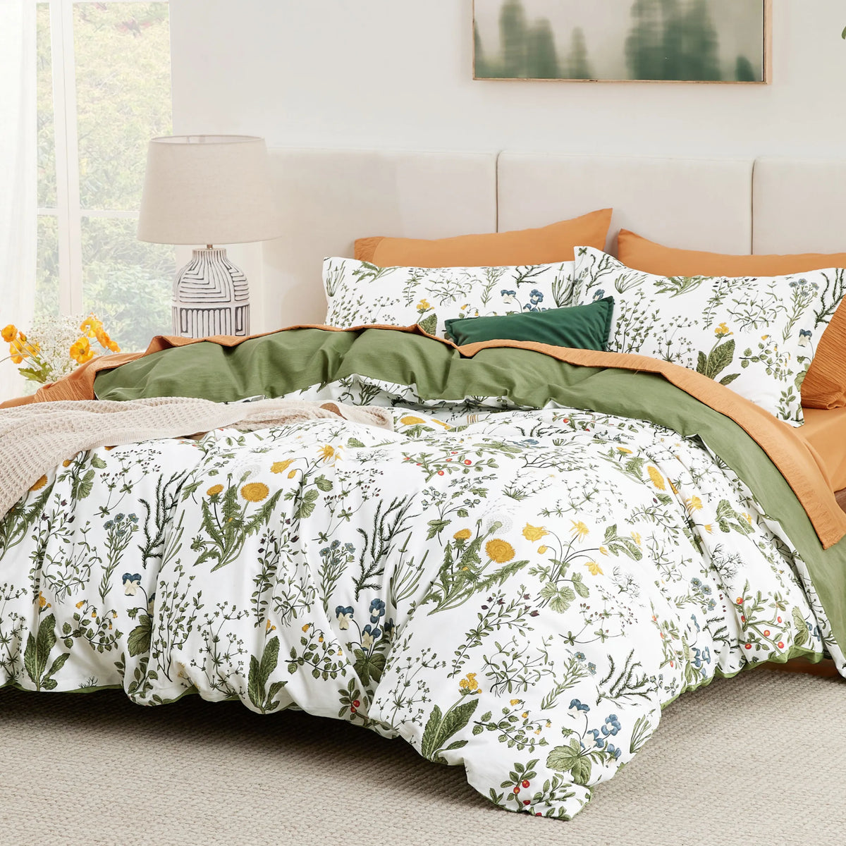 100% Cotton Patterned Duvet Cover Set
