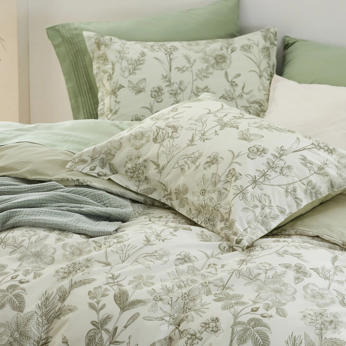 100% Cotton Patterned Duvet Cover Set