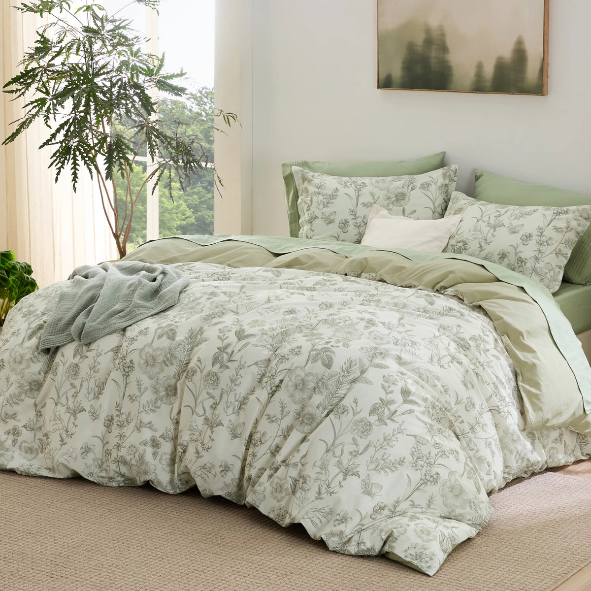 100% Cotton Patterned Duvet Cover Set