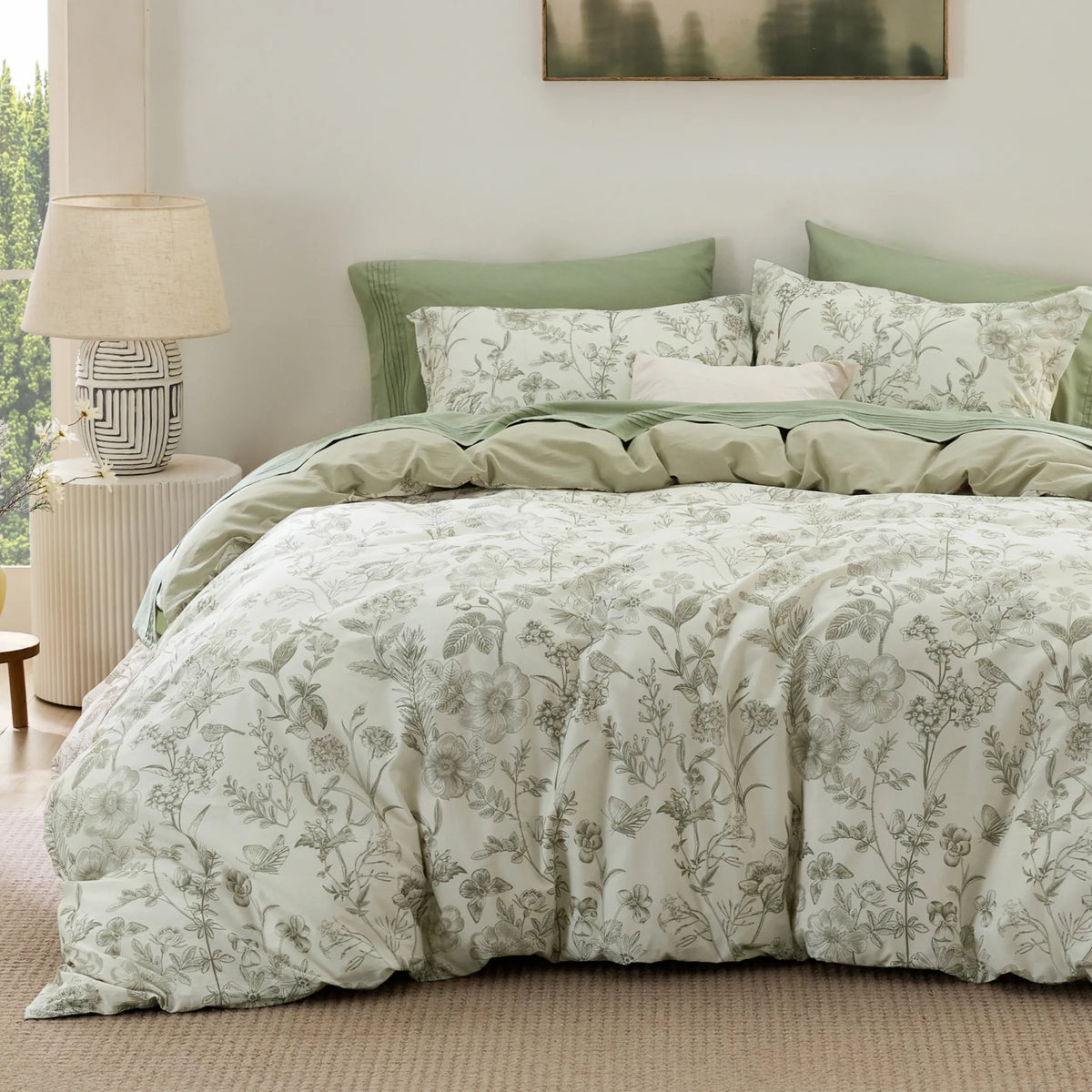 100% Cotton Patterned Duvet Cover Set