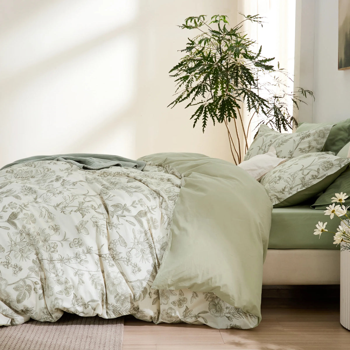 100% Cotton Patterned Duvet Cover Set