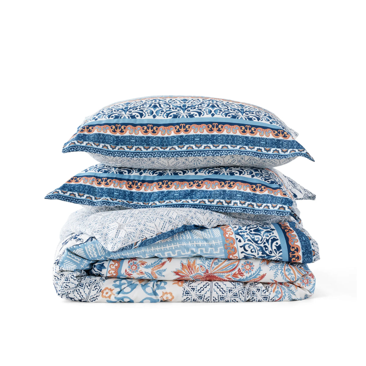 100% Cotton Patterned Duvet Cover Set