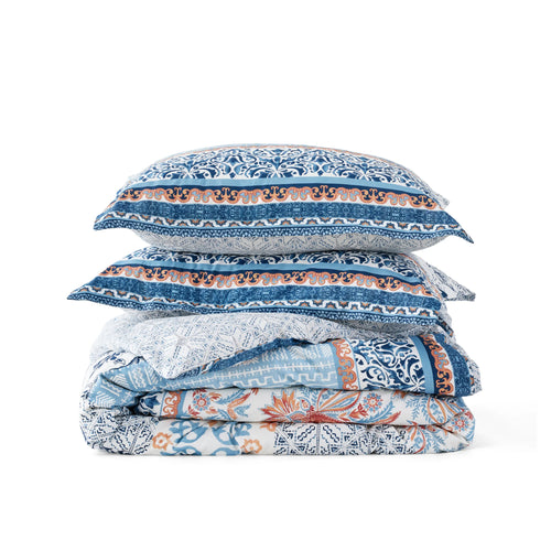 100% Cotton Patterned Duvet Cover Set