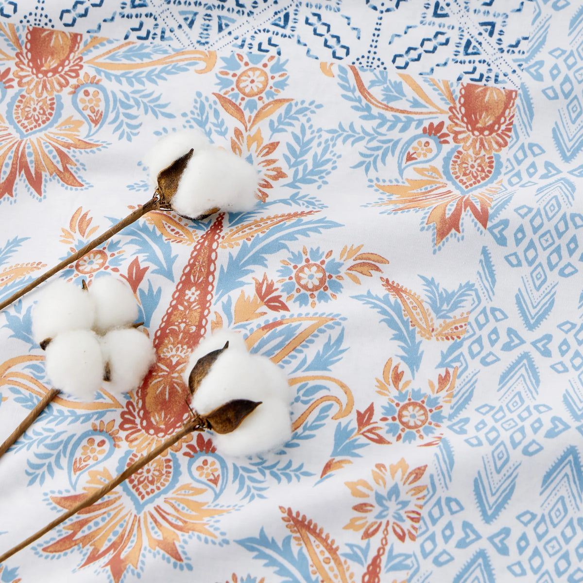 100% Cotton Patterned Duvet Cover Set