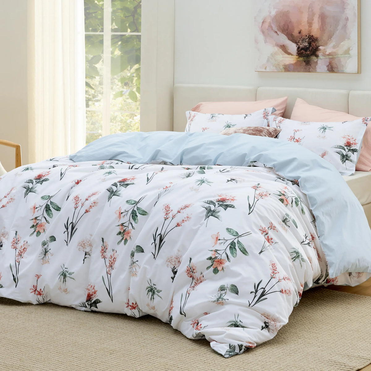 100% Cotton Patterned Duvet Cover Set