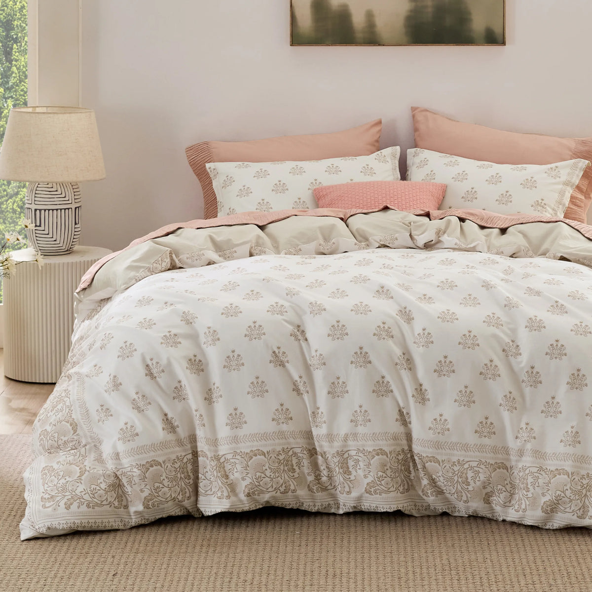 100% Cotton Patterned Duvet Cover Set