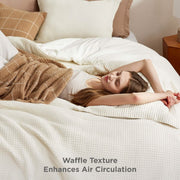 Classic Waffle Weave Comforter Set