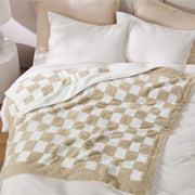 Super Soft Reversible Checkerboard Blanket