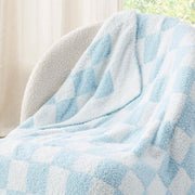 Super Soft Reversible Checkerboard Blanket