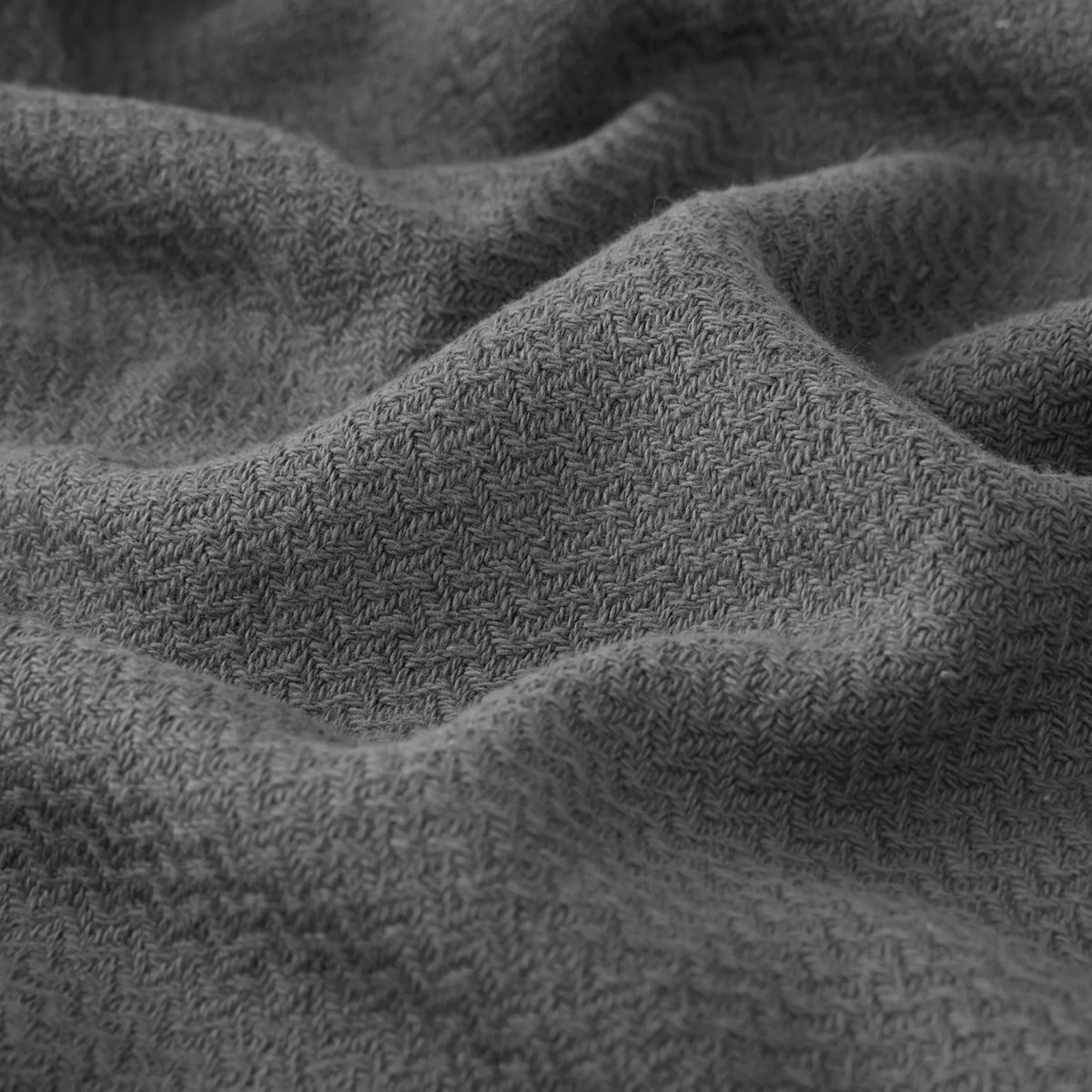 100% Cotton Herringbone Woven Blanket