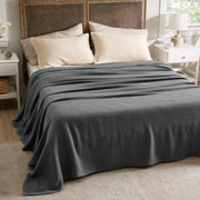 100% Cotton Herringbone Woven Blanket
