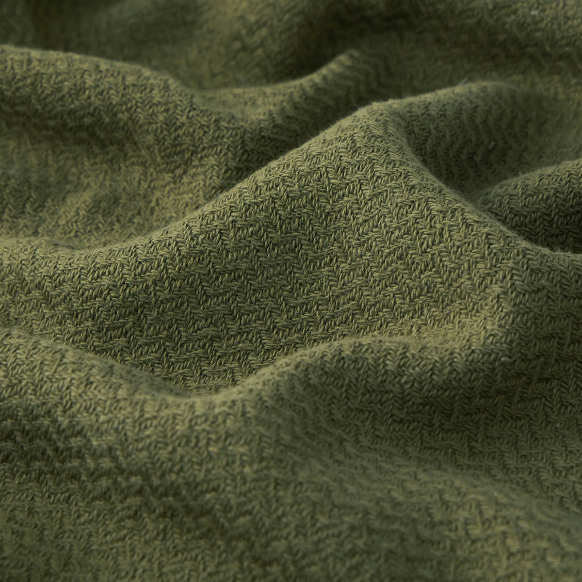 100% Cotton Herringbone Woven Blanket
