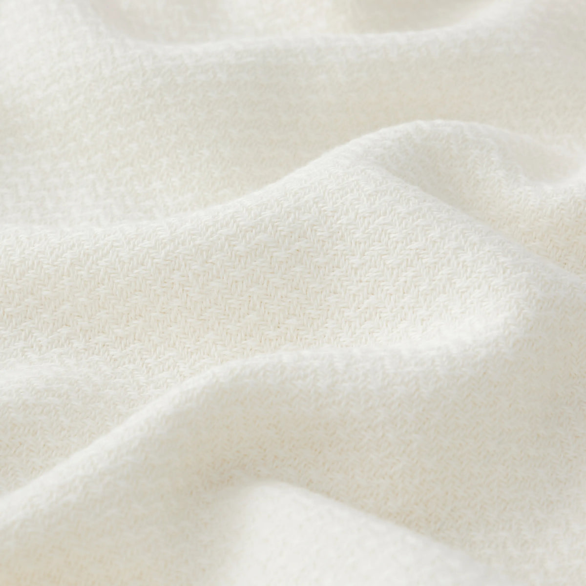 100% Cotton Herringbone Woven Blanket