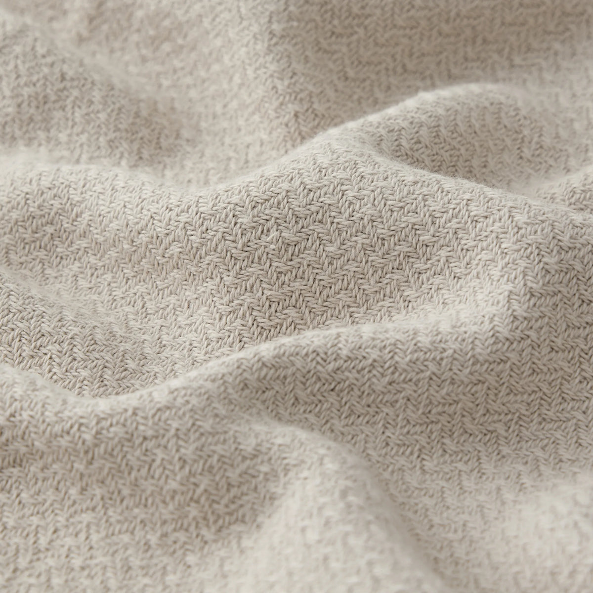 100% Cotton Herringbone Woven Blanket