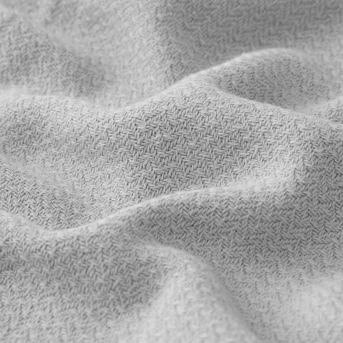 100% Cotton Herringbone Woven Blanket