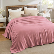 100% Cotton Herringbone Woven Blanket