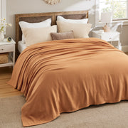 100% Cotton Herringbone Woven Blanket