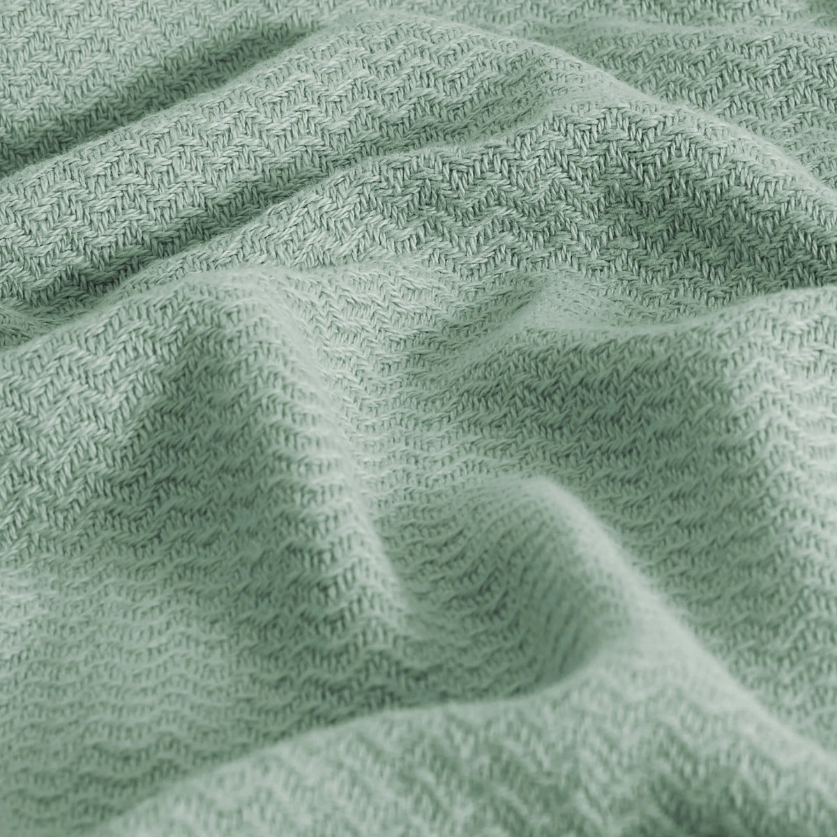 100% Cotton Herringbone Woven Blanket