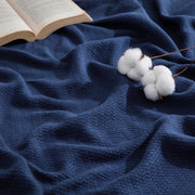 100% Cotton Herringbone Woven Blanket
