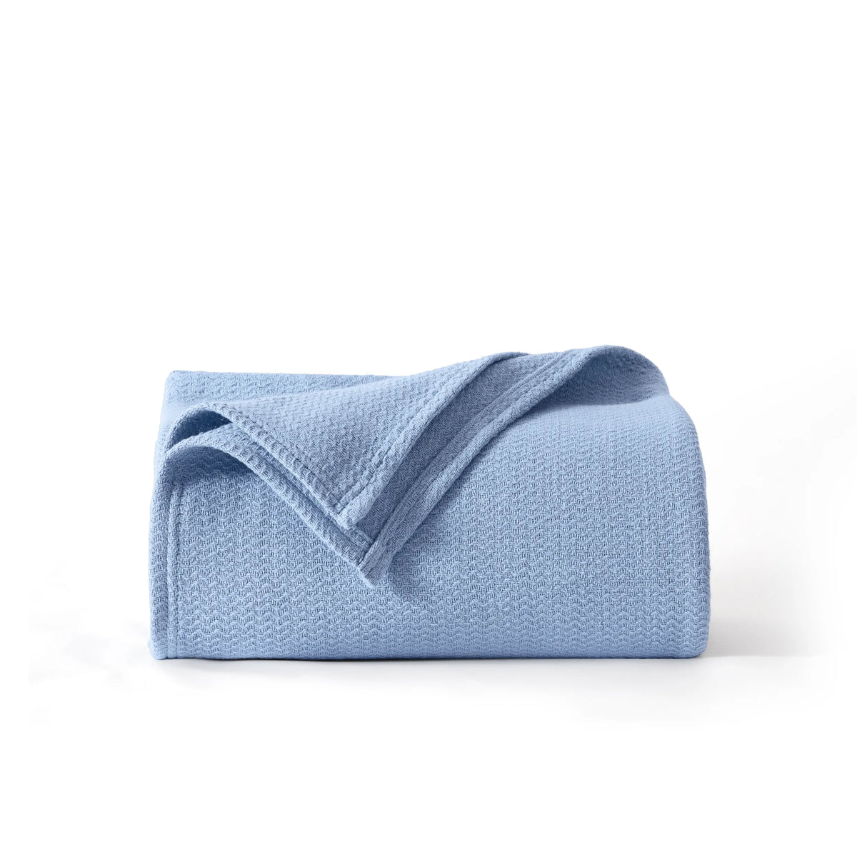 100% Cotton Herringbone Woven Blanket