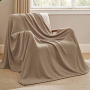 100% Cotton Herringbone Woven Blanket