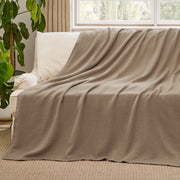 100% Cotton Herringbone Woven Blanket