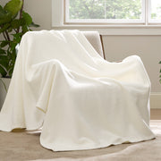 100% Cotton Herringbone Woven Blanket