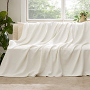 100% Cotton Herringbone Woven Blanket