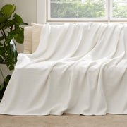 100% Cotton Herringbone Woven Blanket