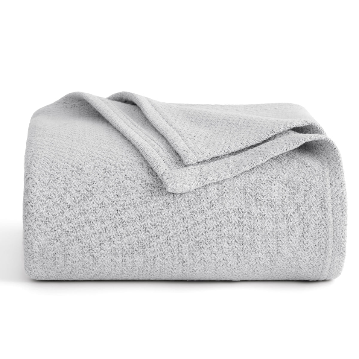 100% Cotton Herringbone Woven Blanket
