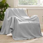 100% Cotton Herringbone Woven Blanket