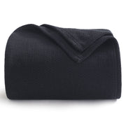 100% Cotton Herringbone Woven Blanket