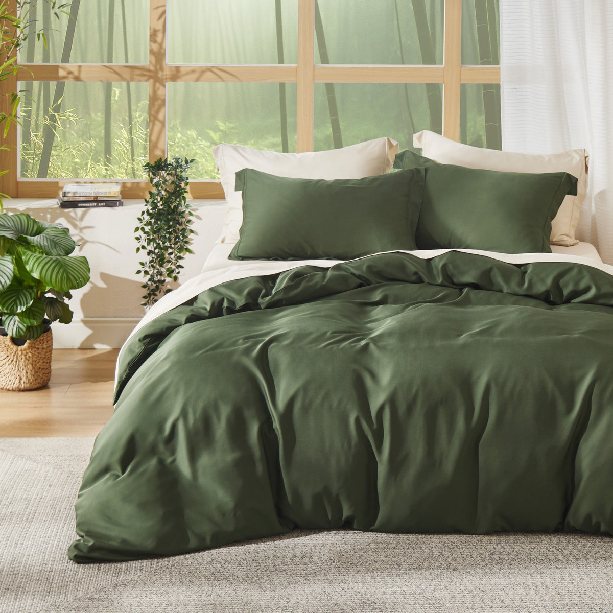 Rayon Derived from Bamboo Duvet Cover Set