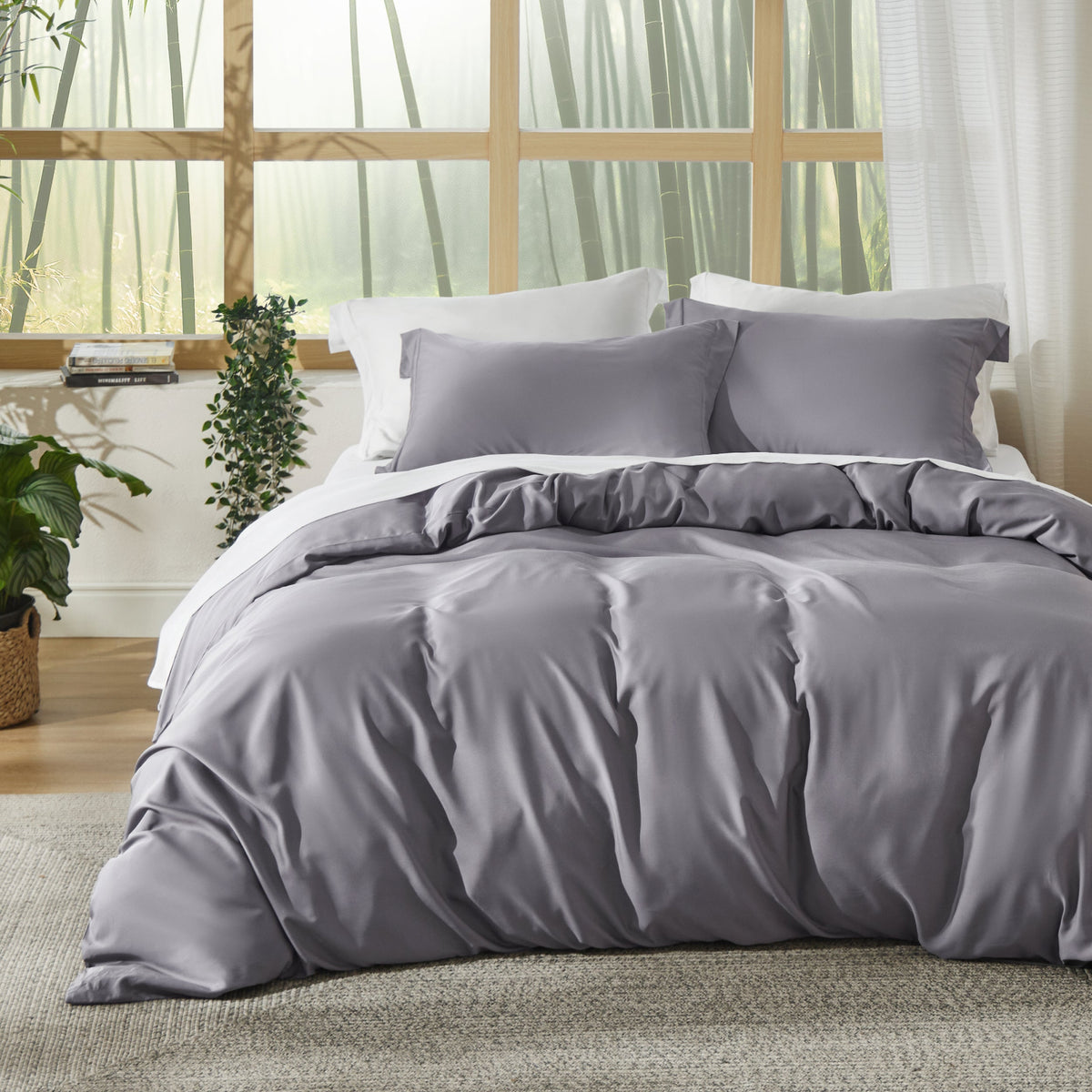 Rayon Derived from Bamboo Duvet Cover Set