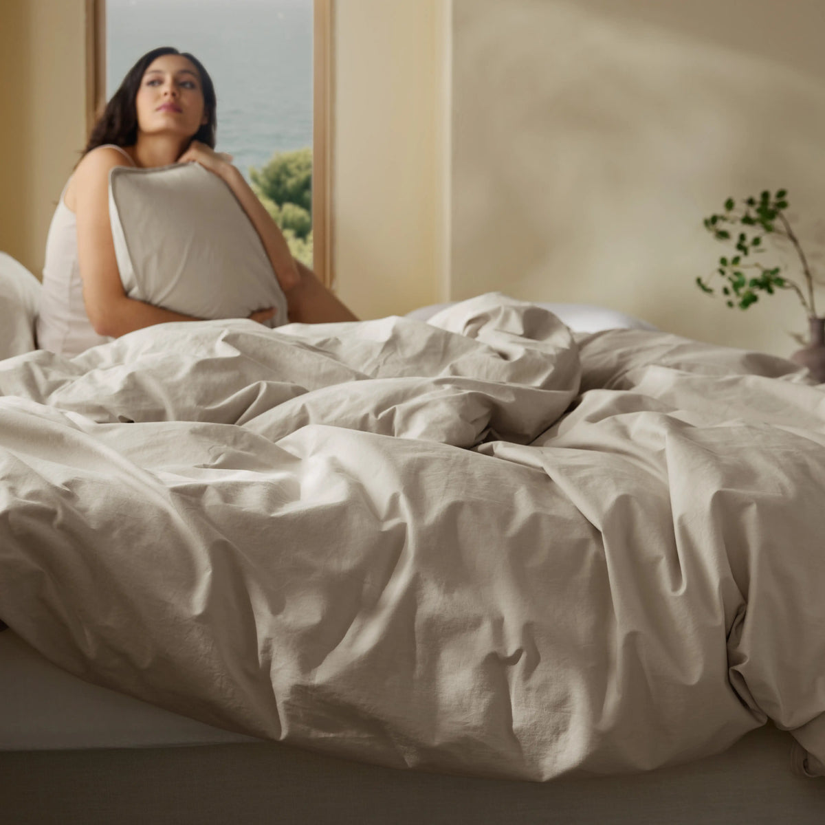 Slub Cotton Duvet Cover Set