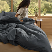 Slub Cotton Duvet Cover Set